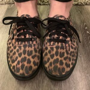 Vans Lace Up Cheetah Print Sneakers